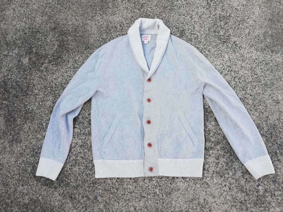  BROOKS BROTHERSブルックス ブラザーズ Red Fleece コットン ヴィンテージ風ショールカラーカーディガン Mサイズ オートミールグレー(トップス)｜売買されたオークション情報、yahooの商品情報をア 男性用