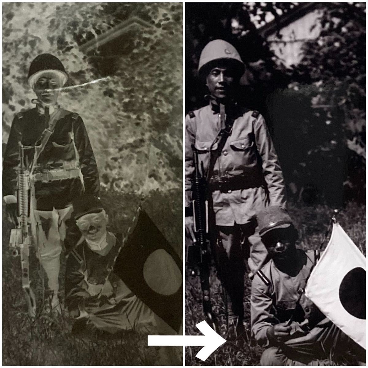 昭和12年 支那事変 日支事変 写真ネガ 軍隊 兵隊 出征 満州 中国 昭和