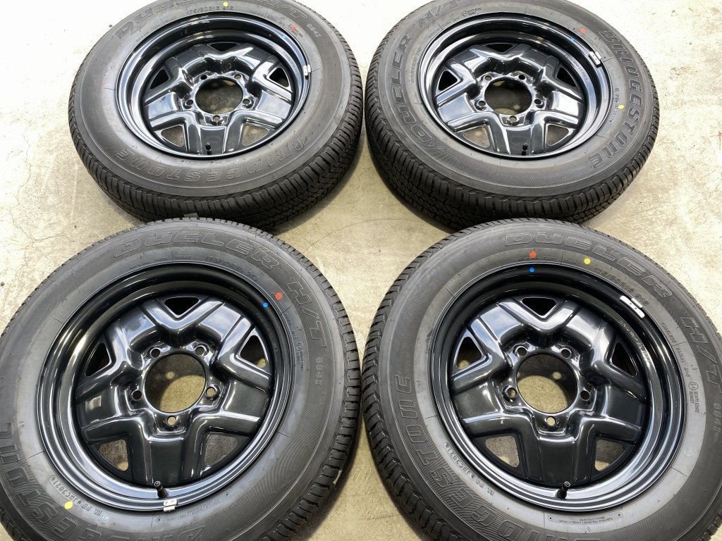 車 ブリヂストン DUELER H/L 175/80R16 4本 ジムニー新車外し