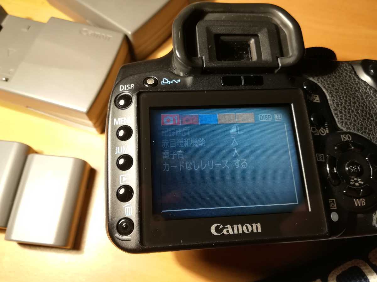 シャッターきれました キヤノン EOS KISS X デジタル一眼レフ 