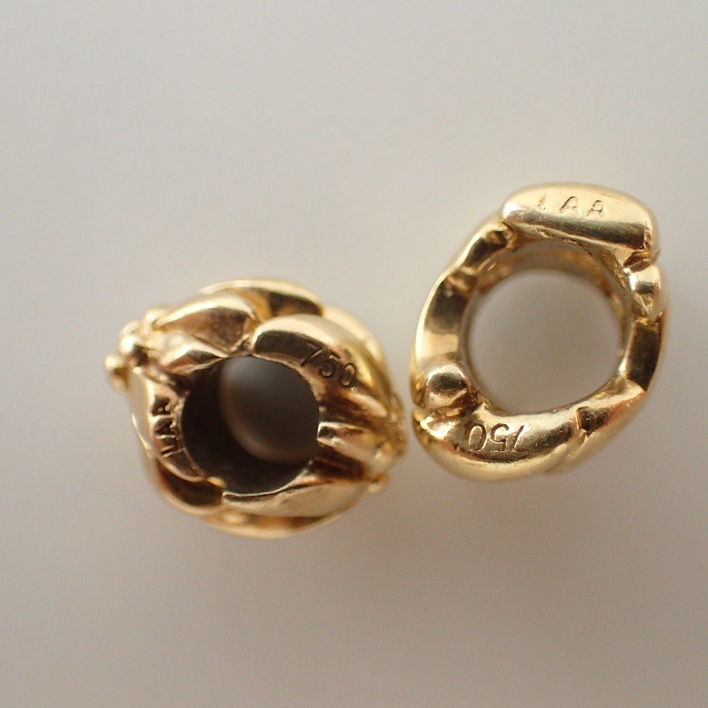 美品】TROLLBEADS トロールビーズ 750YG Rモチーフ/スクリュー 他