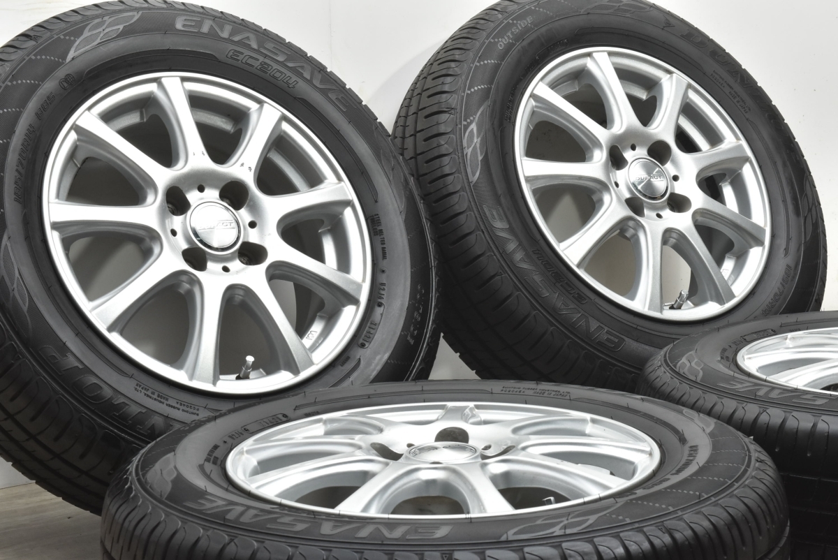 【2021年製 バリ溝】DUFACT 14in 5.5J +42 PCD100 ダンロップ エナセーブ EC204 185/70R14 アクア ヴィッツ フィット ノート スイフト