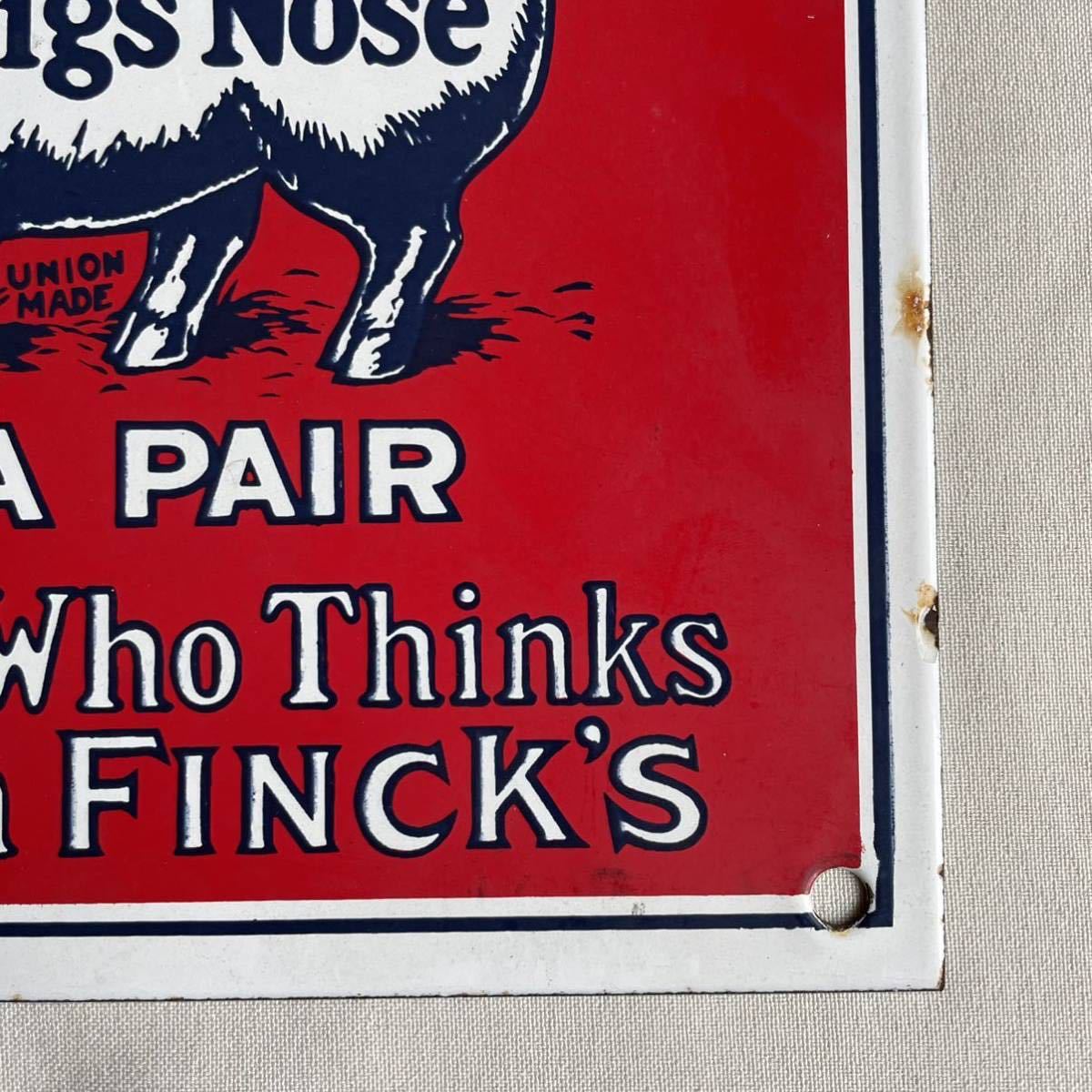 フィンクス メルカリ FINCK'S 看板 Finck's バナー看板 OVERALLS
