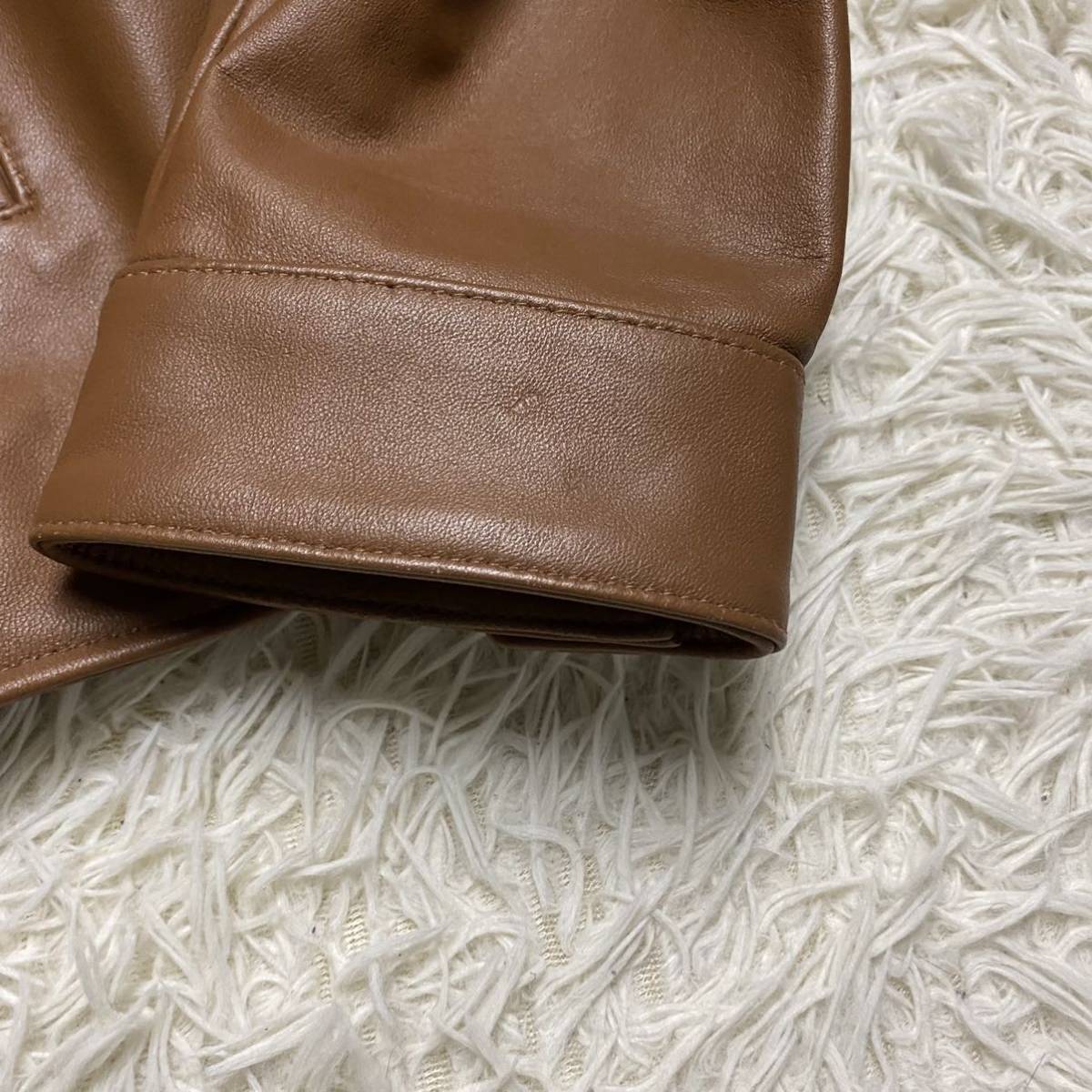 新品 タグ付き 希少LL コムサイズム comme ca ism レザージャケット 