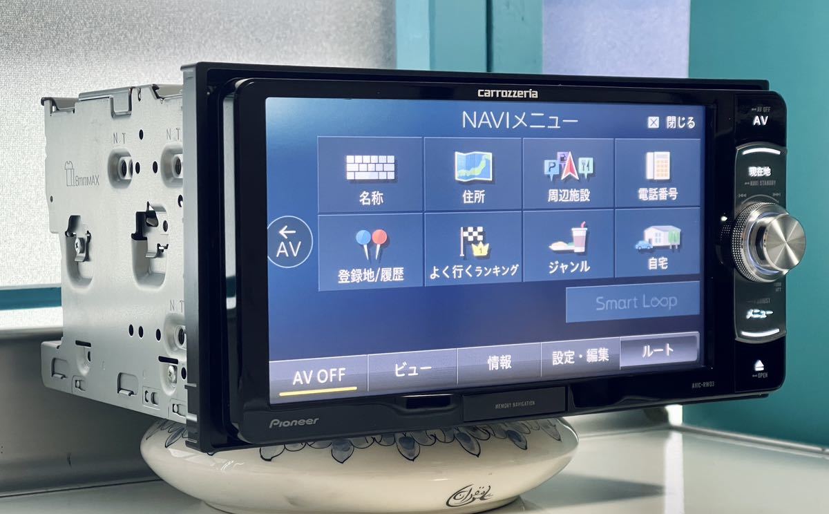 車 カロッツェリア メモリーナビ AVIC-RW03 Bluetooth パイオニア
