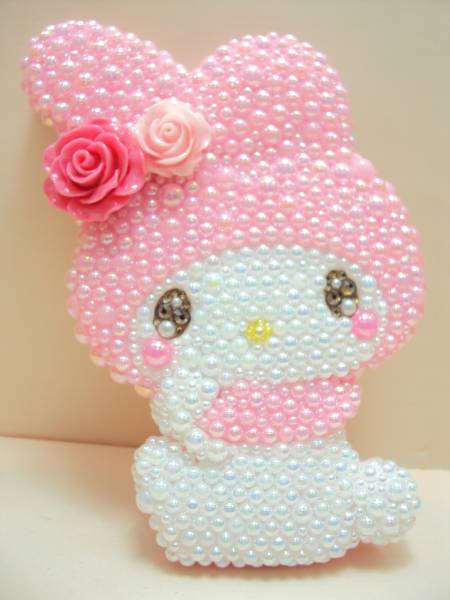 ★マイメロ　デコ　ミラー　リトンブラシ付き★_1