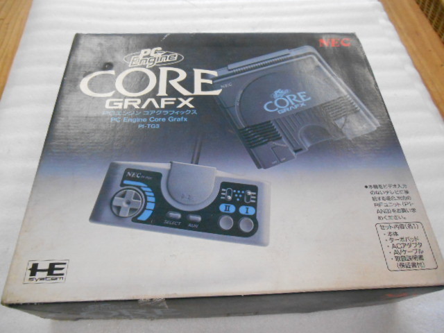 PCエンジン CORE GRAFX PI-TG3 本体 セット 天の声 ２　付き SALE，定番人気 ☆ジャンク NEC PC-Engine CORE GRAFX PI-TG3 箱付き