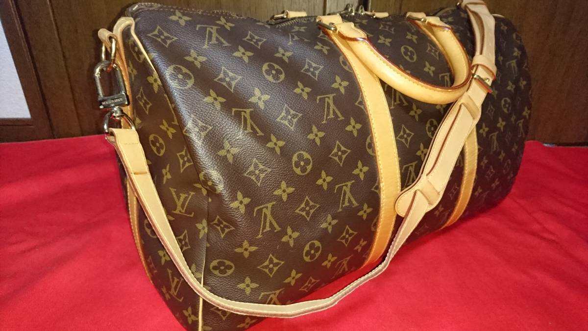 【美品】LOUIS VUITTON ルイ ヴィトン モノグラム キーポル50 ボストン 