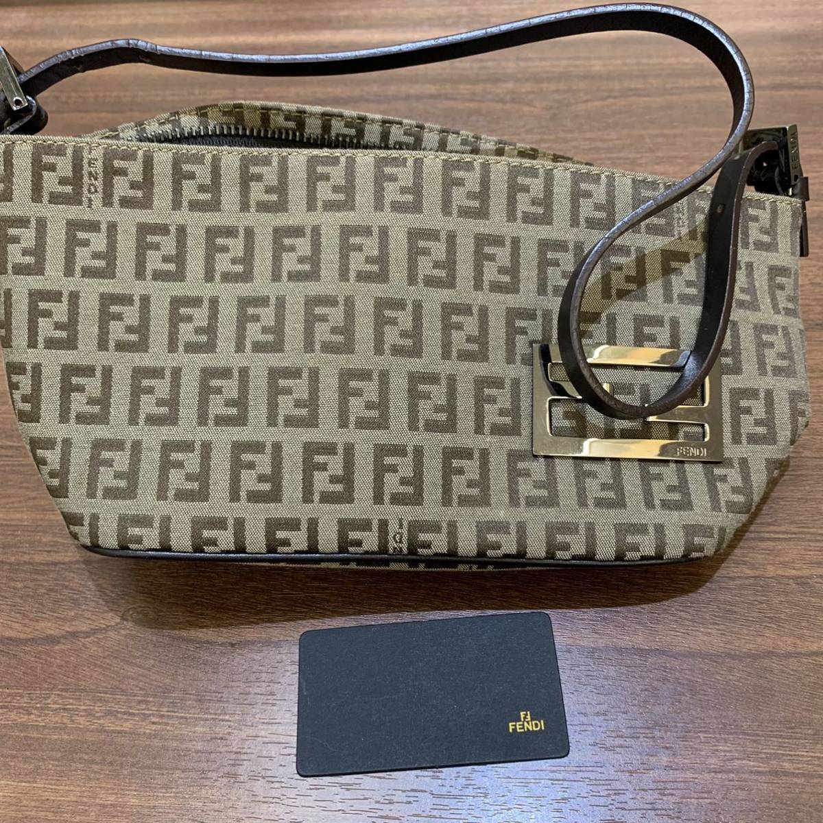 ヴィンテージ フェンディ FENDI ズッカ柄 ハンドバッグ ミニバッグ 