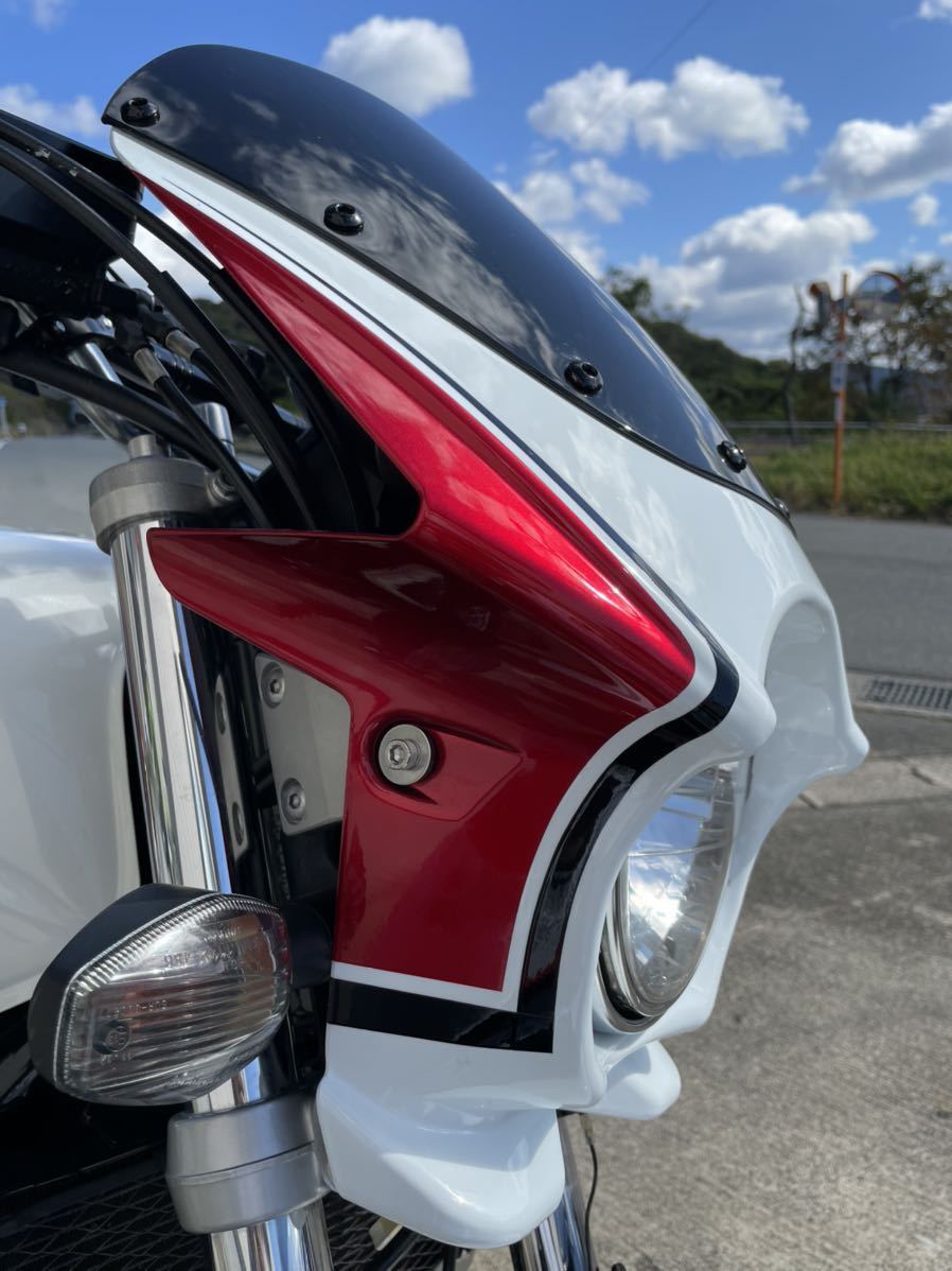汎用　ビキニ　カウル　青　赤　白　検/ CB1300SF CB750F CB1300SF 汎用 ビキニカウル CB400SF cb400sf カウル ビキニカウル」の