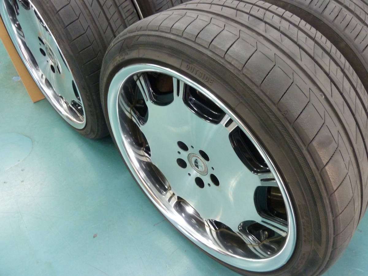 WORK 1円～ 中古 アルミ/タイヤ セット20インチ 9J 36/28 シュヴァート 