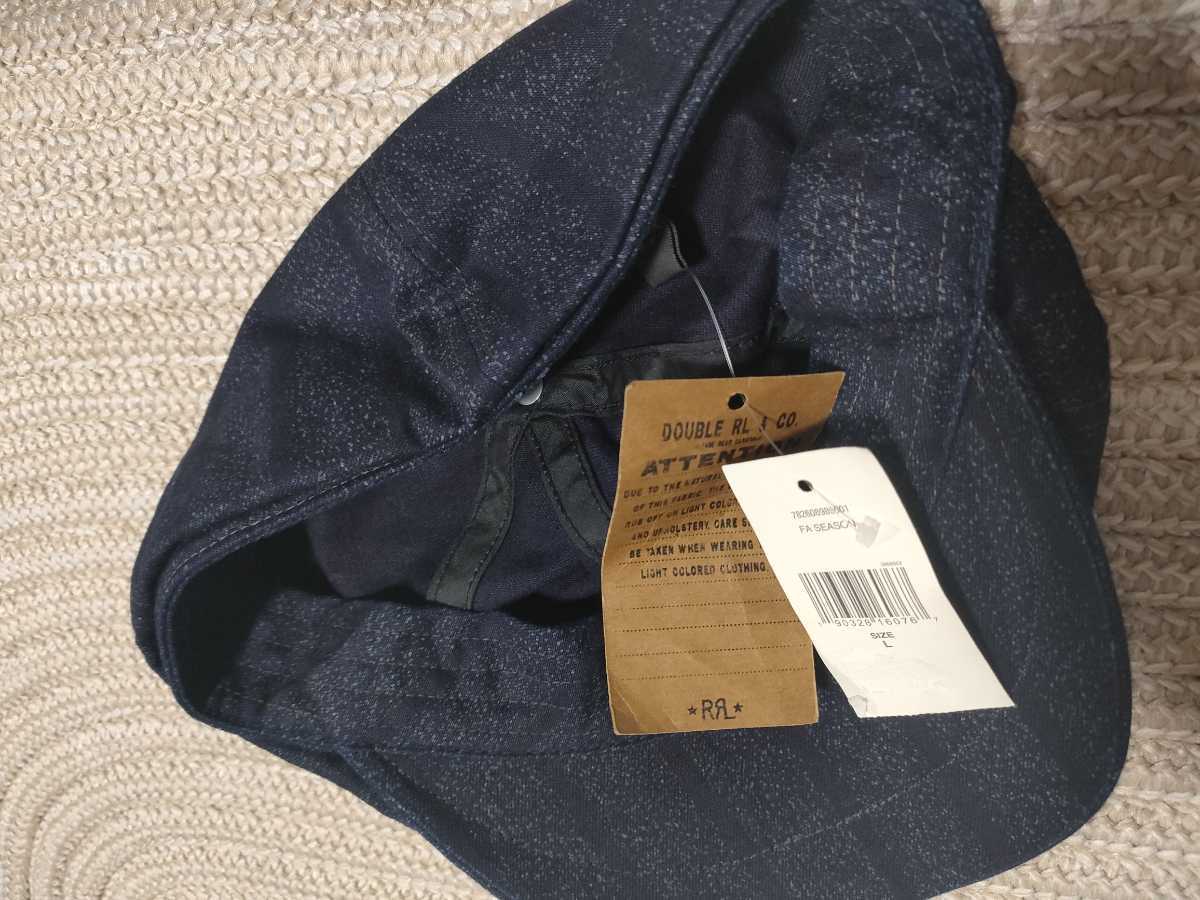 RRL インディゴ　キャスケット L/XL RRL インディゴ デニム キャスケット L ポロ ラルフローレン キャップ