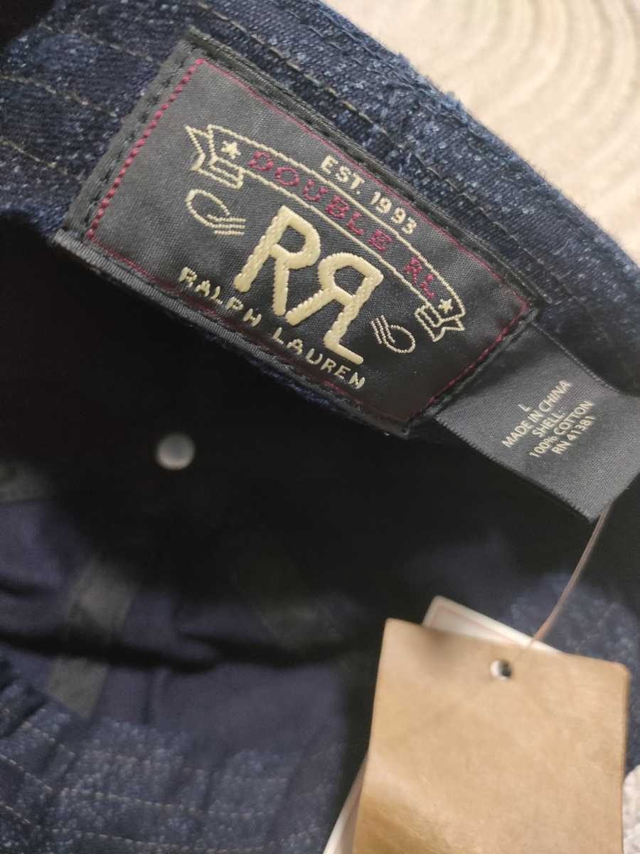 RRL インディゴ デニム キャスケット L ポロ ラルフローレン キャップ