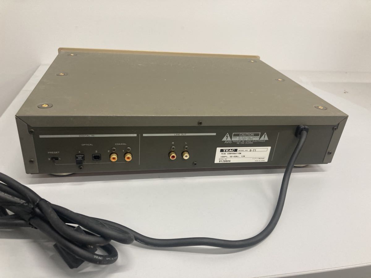 TEAC D/Aコンバーター　D-T1 TEAC D/Aコンバーター ティアック D-T1 ② D-T1 TEAC D⁄Aコンバーター 動作