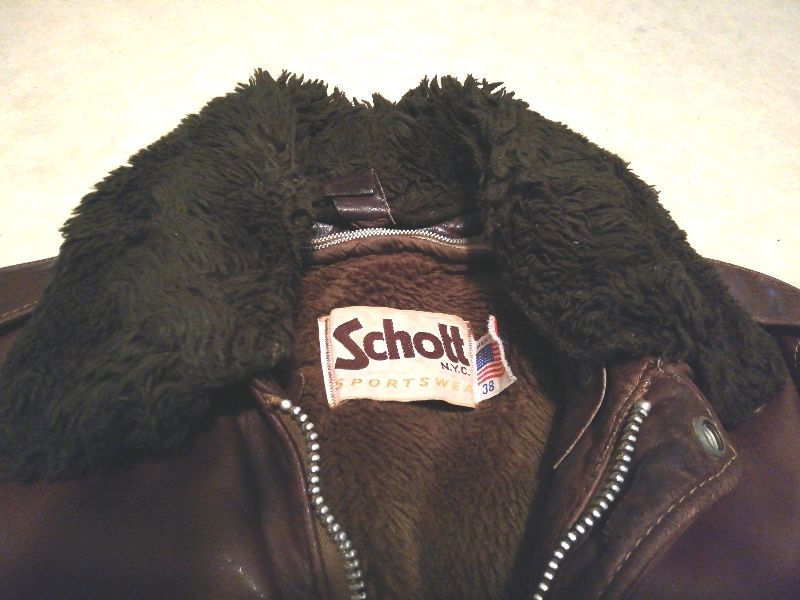 Schott ショット G-1 ボア レザー フライトジャケット 38　Мサイズ フライトジャケット ショット USA製 Flight 70\u0027s サイズ40
