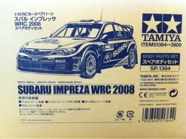 ★モンスターステッカー付 タミヤ スバル インプレッサ ボディ★_2