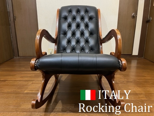 椅子・チェア 【希少】 ファシオシルバーノ ロッキングチェア 木製