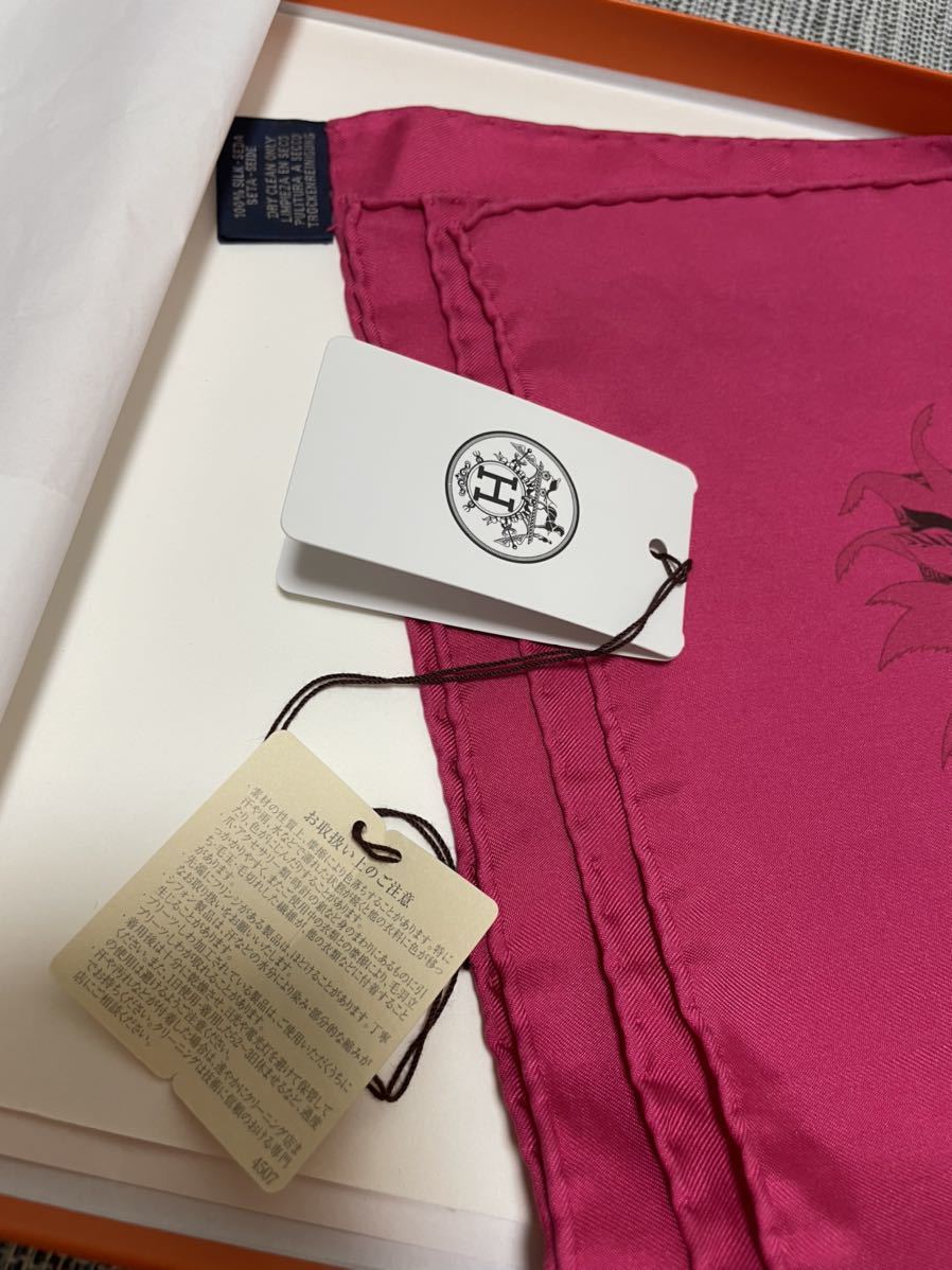 タグ付き/ALOHA/HERMES エルメス スカーフ シルク カレ70 箱付き