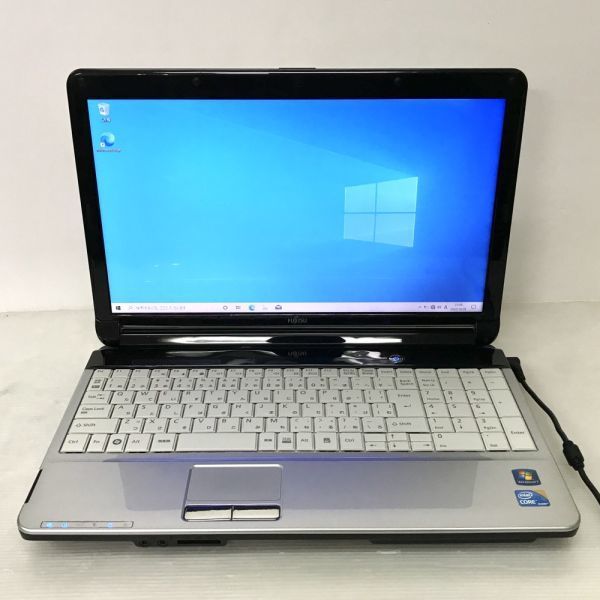 快適メモリ 15.6型ノート テンキー 富士通 LIFEBOOK AH530/3B (Core i3-370M 2.4GHz/8GB/250GB/DVDRW/Wi-Fi/WebCam/Windows10)[945002+]