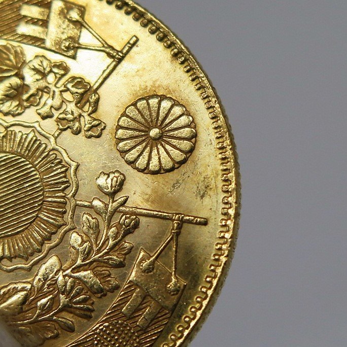 旧十圓金貨 明治4年 無輪 量目：約16.69g 貨幣 y215-1603838【Y商品