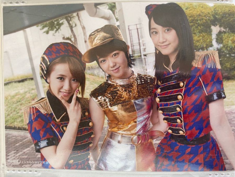 AKB48★ハートエレキ CAFE＆SHOP 高橋 峯岸 松井 外付特典生写真 ハートエレキ 松井玲奈 高橋みなみ 峯岸みなみ 店舗特典 AKB48
