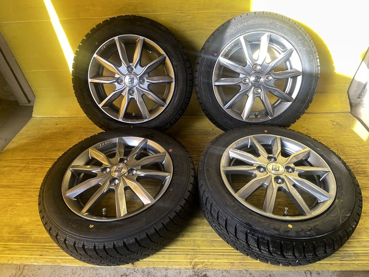 低価，大人気 グッドイヤー アイスナビ6【商品番号T-2078】14×4.5J+45 PCD100 /4H ハブ径約73mm 155/65R14
