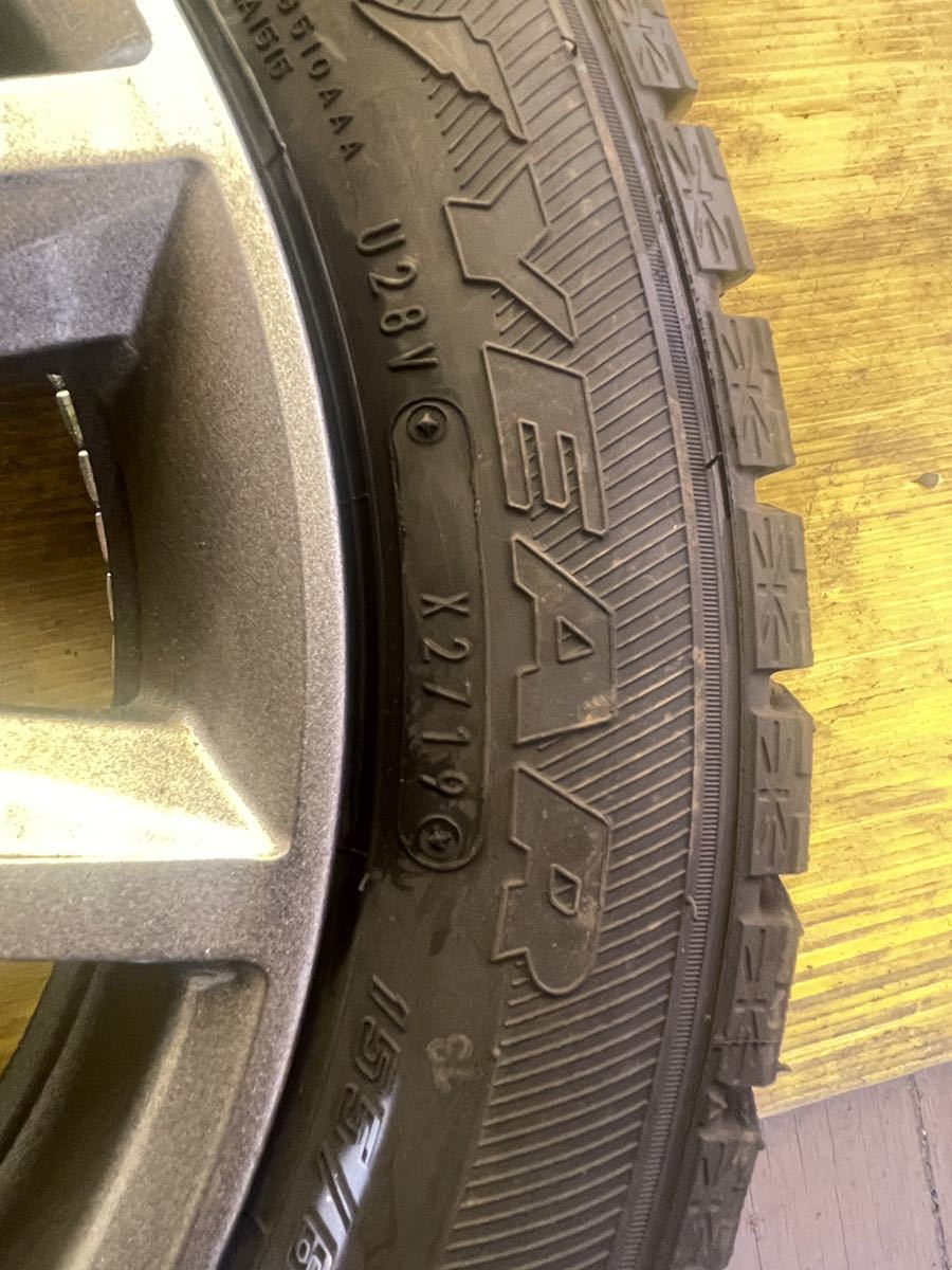 低価，大人気 グッドイヤー アイスナビ6【商品番号T-2078】14×4.5J+45 PCD100 /4H ハブ径約73mm 155/65R14