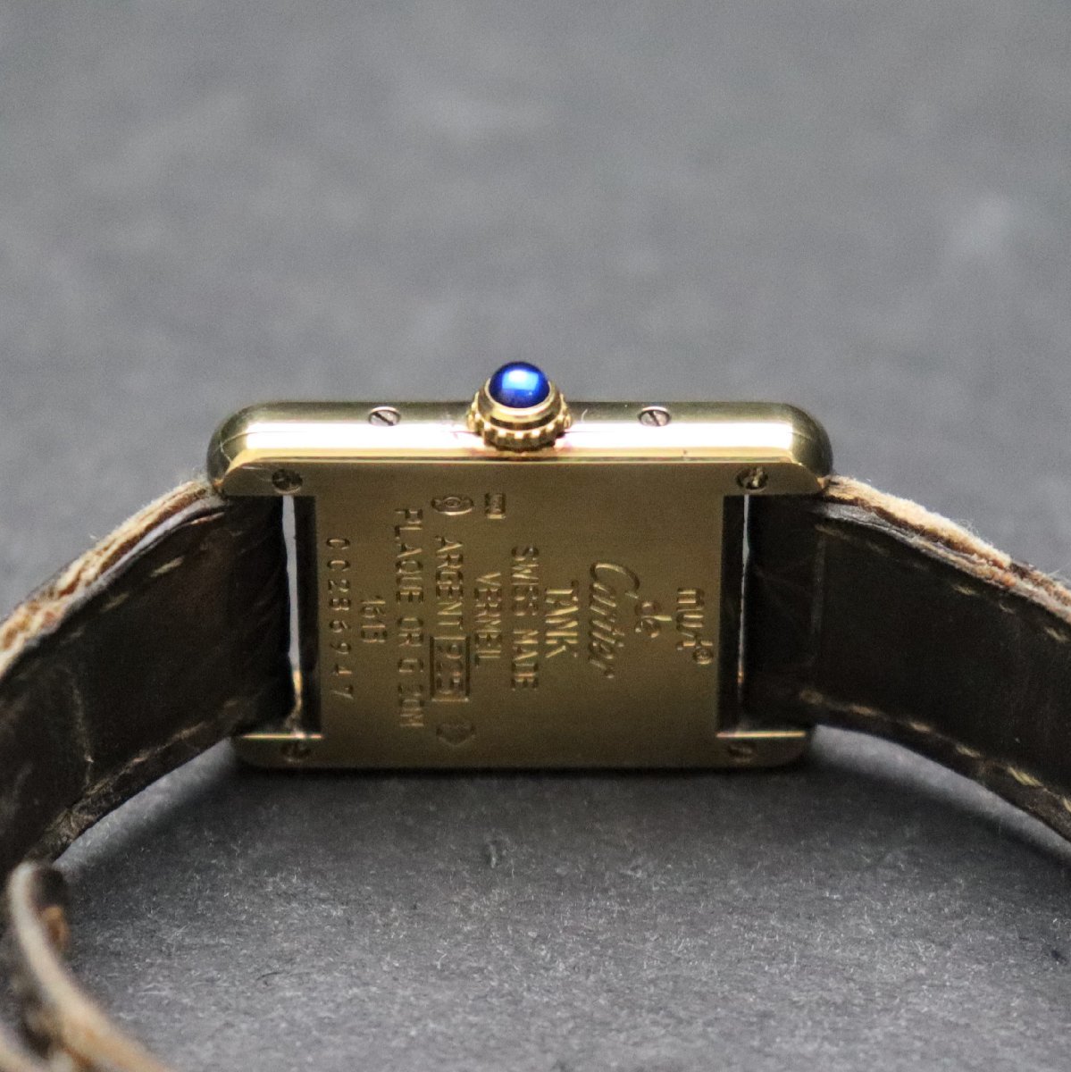 CARTIER カルティエ マストタンク ヴェルメイユ SM 1613 クォーツ