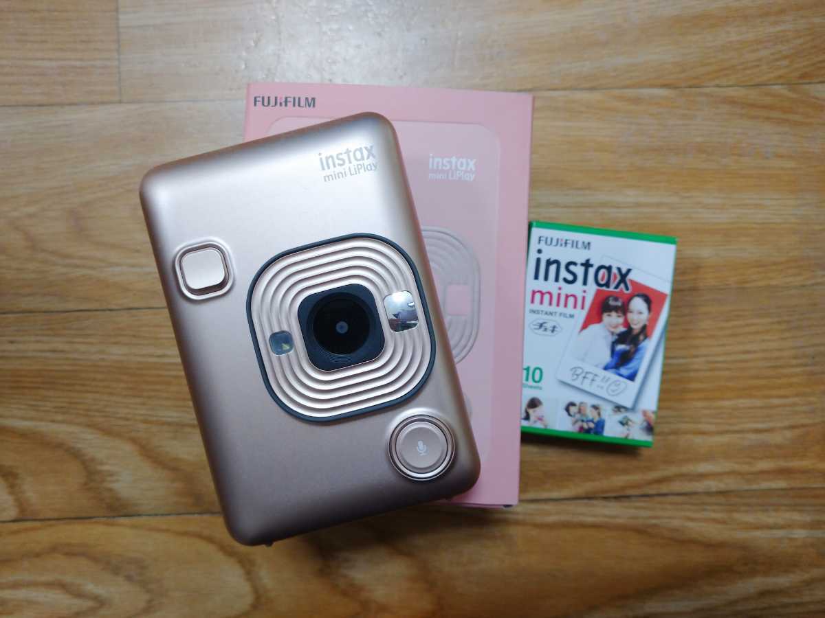 Fujifilm ハイブリッドインスタントカメラ Blush Gold（箱/取説付き 