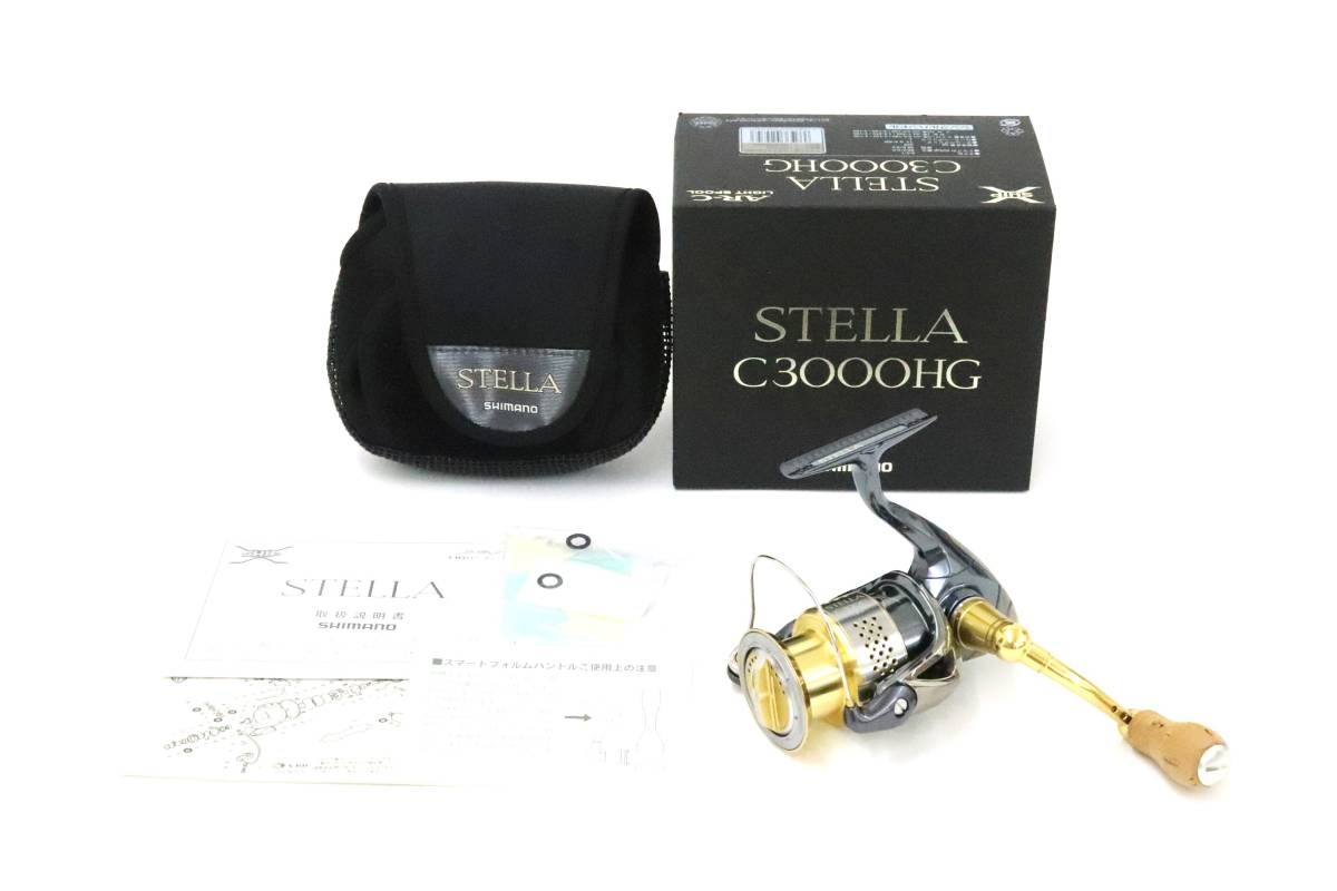 シマノ 10 ステラ C3000HG 夢屋 エギングコルクノブ仕様 【美品 