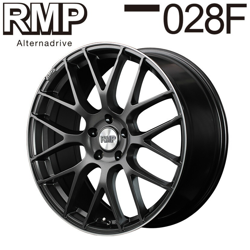 MID RMP 028F (セミグロスガンメタ) アルミホイール 4本セット 19×8.0J 5H PCD114.3 +42
