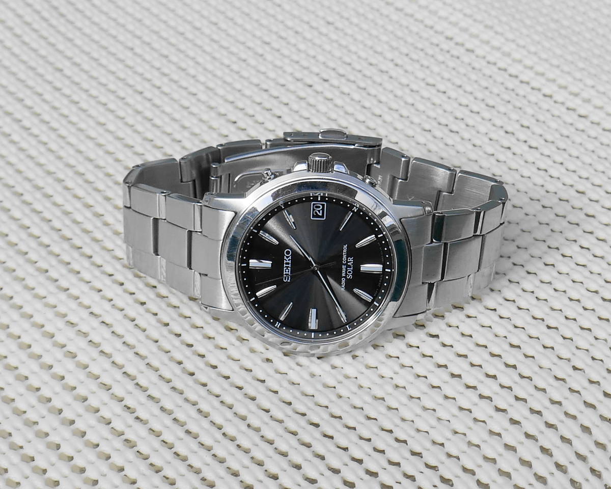 SEIKO セイコー SPIRIT スピリット SBTM169 ソーラー電波 ステンレス 