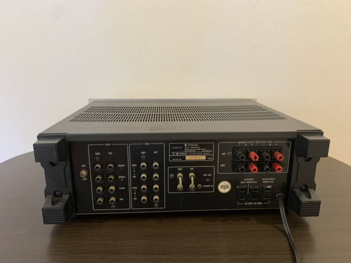 TRIO KA-7300D ステレオプリメイン アンプ 取り扱い説明書付き 音響