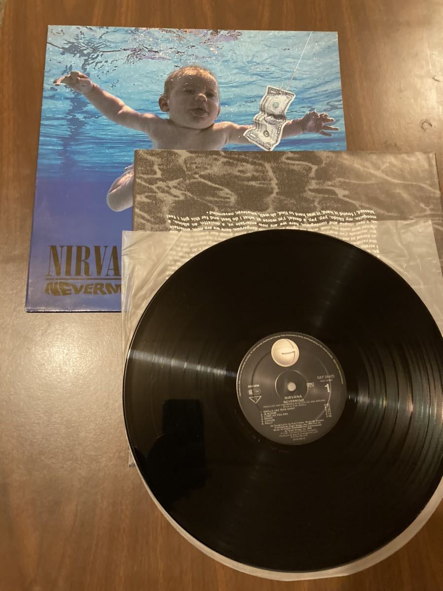 NIRVANA NEVER MIND LPレコード オランダ盤 ニルヴァーナ ネヴァー 