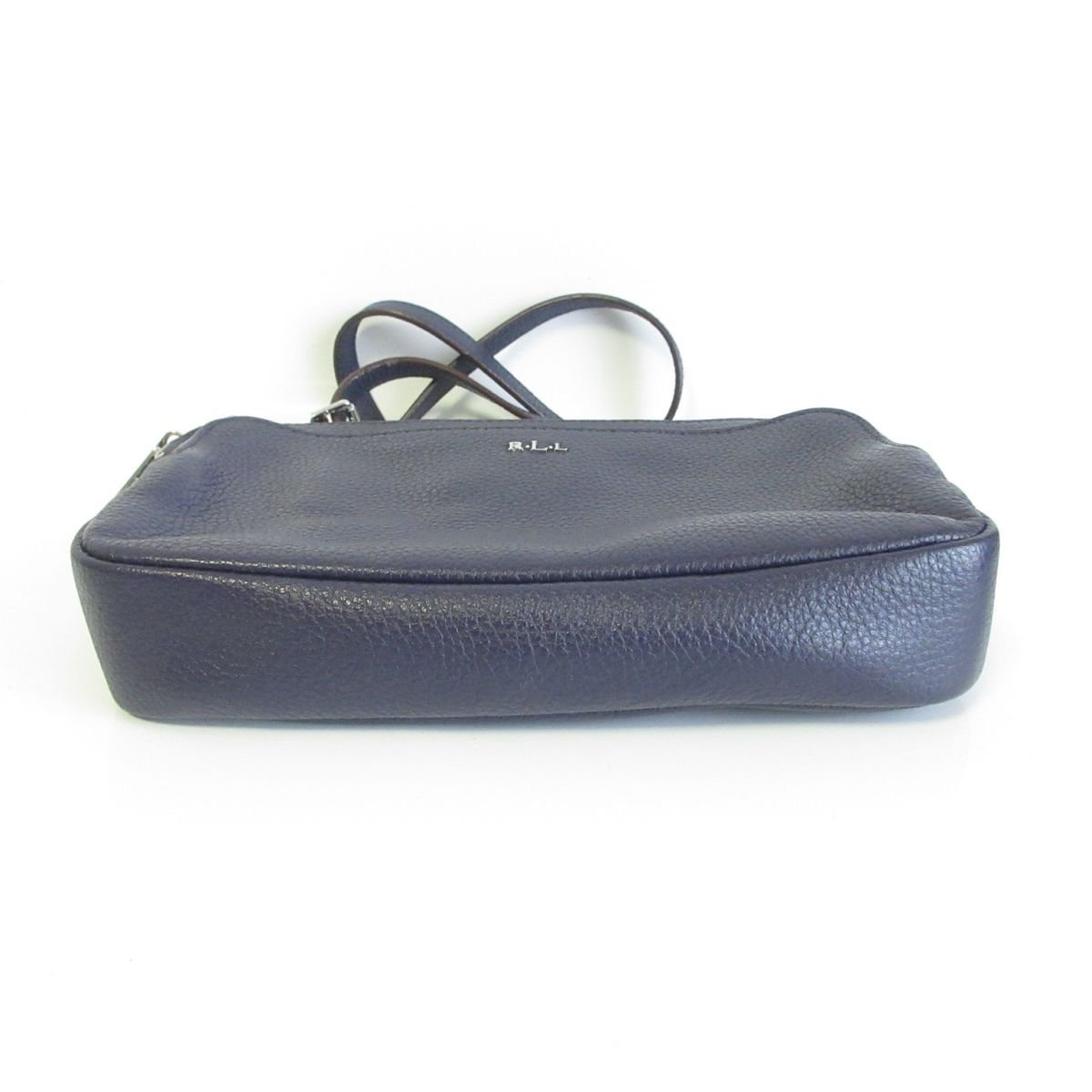 ほぼ美品 RALPH LAUREN ラルフローレン RLL ロゴ金具 レザー 