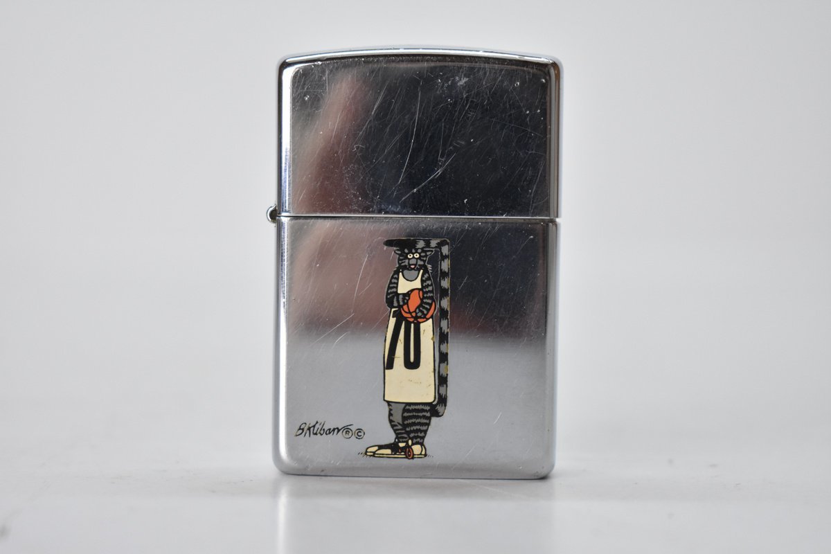ZIPPO ライター クリバンキャット バスケットボール イラスト入り 1995 