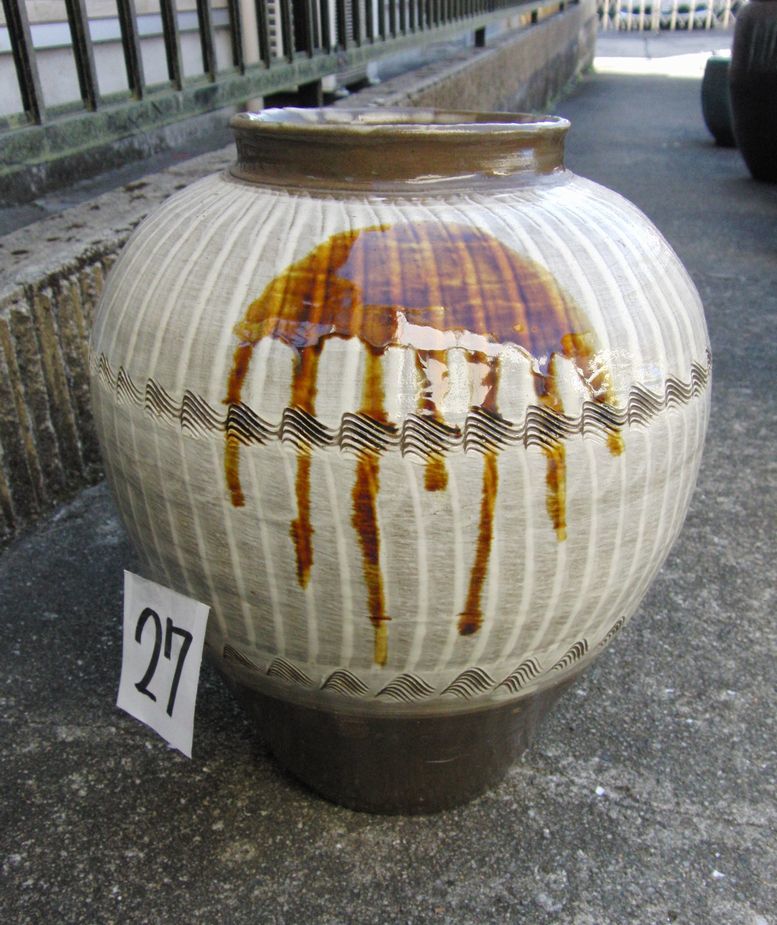小鹿田焼 壺 希少 小鹿田焼 片口大壺 一斗壺 約40cm 民藝 花器 小鹿田