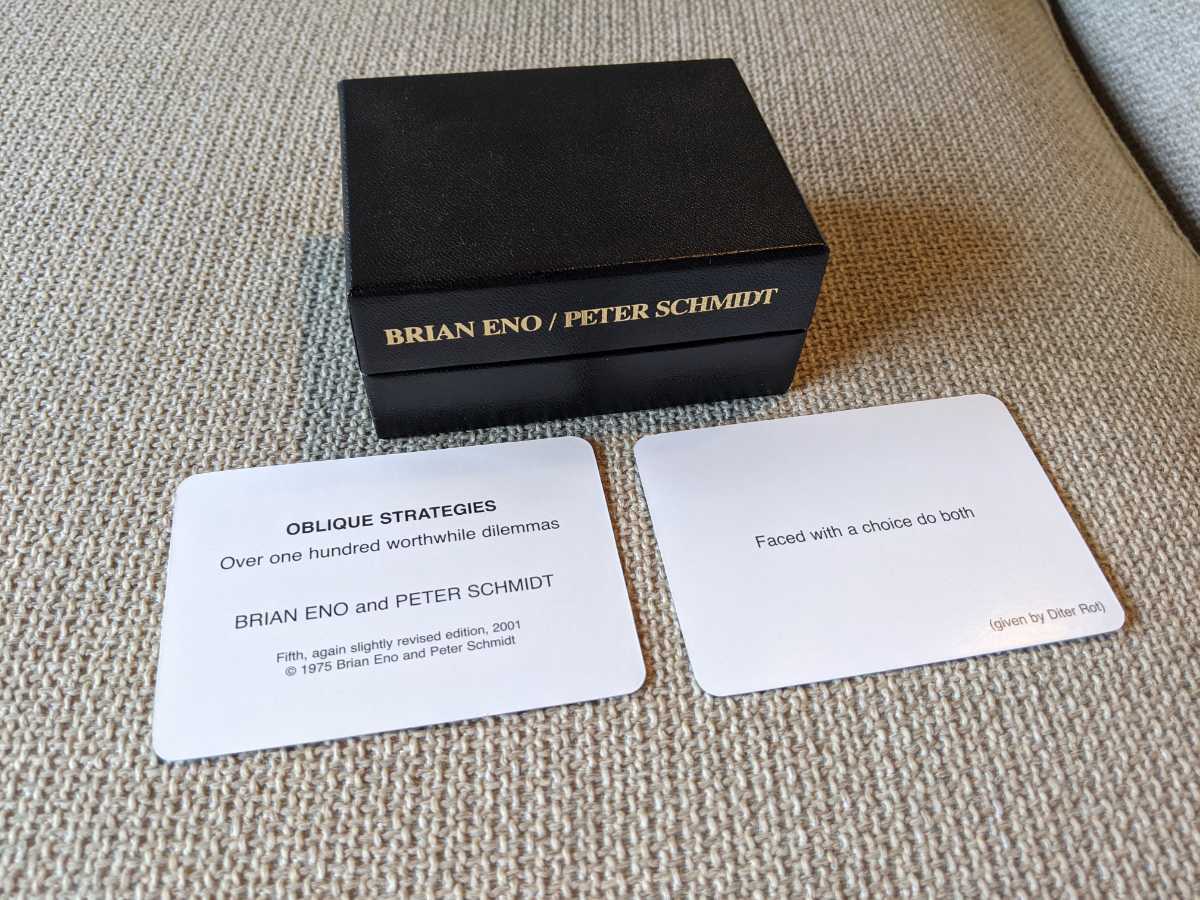 Oblique Strategies Brian Eno and - | by Cards Peter Eno's – the