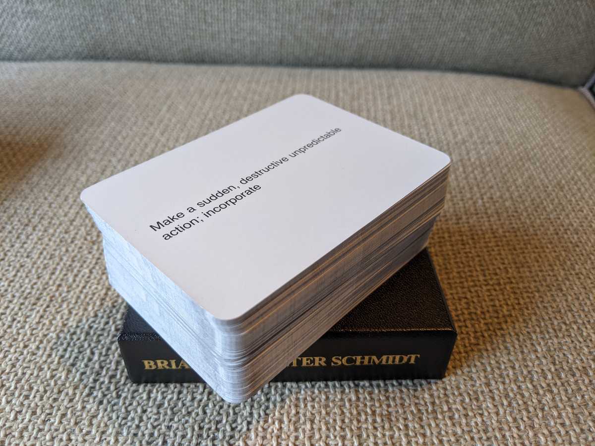 Oblique Strategies Brian Eno and - | by Cards Peter Eno's – the
