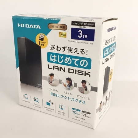 IO DATA HDL-TA3 ネットワーク接続ハードディスク(NAS)3TB 中古 良好 