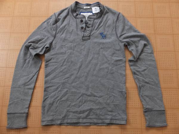 即決新品100％本物 アバクロヘンリーロングＴシャツＳサイズ