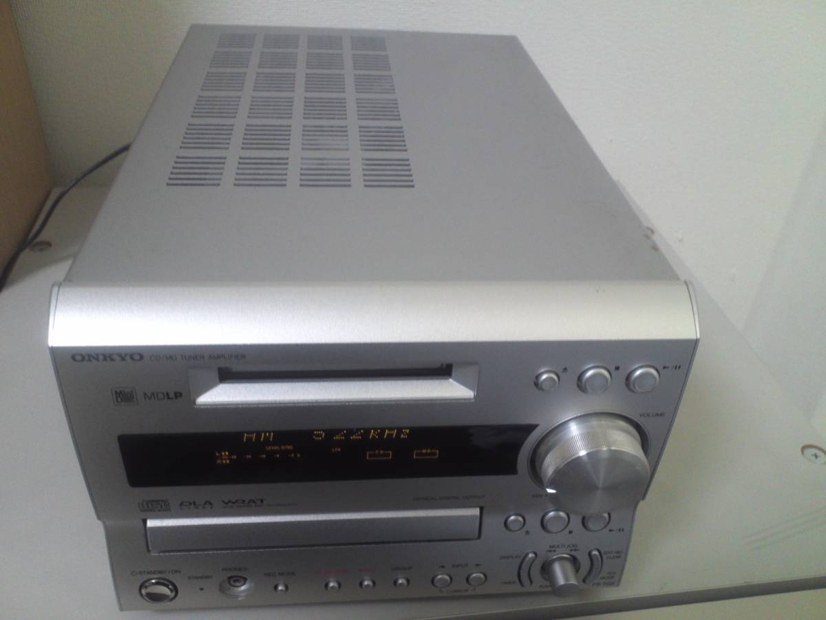 即決Onkyo 高音質 CD・MDコンポ FR-S7GX スピーカーD-SX7A ☆