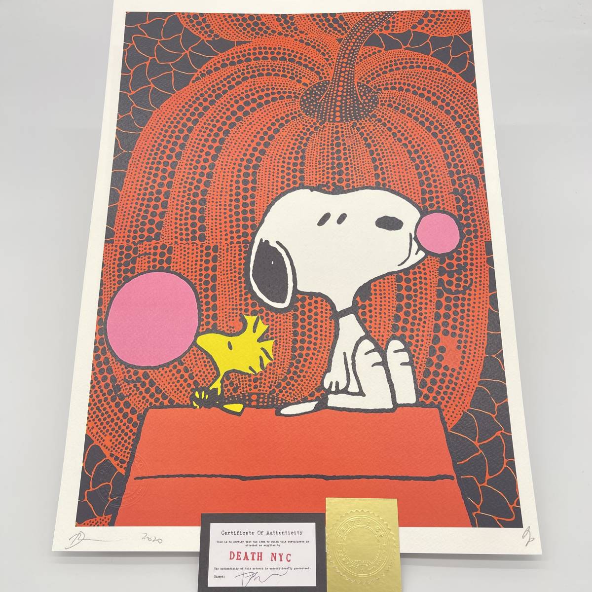 DEATH NYC 世界限定100枚 アートポスター SNOOPY スヌーピー トム