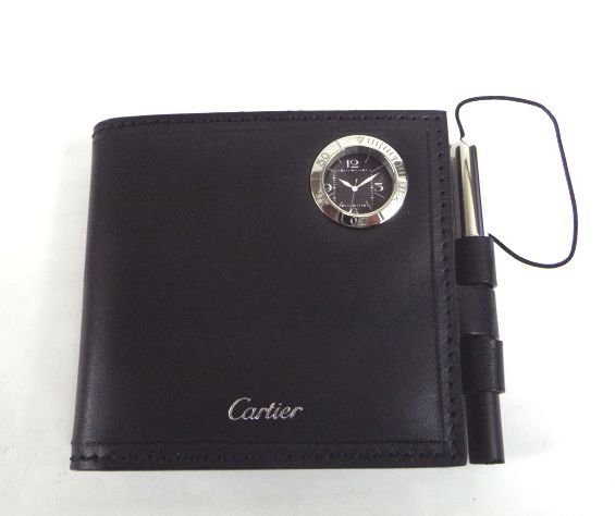 Cartier カルティエ手帳カバー　 難あり　ブルー　箱付き Cartier カルティエ手帳カバー 難あり ブルー 箱付きの通販はau