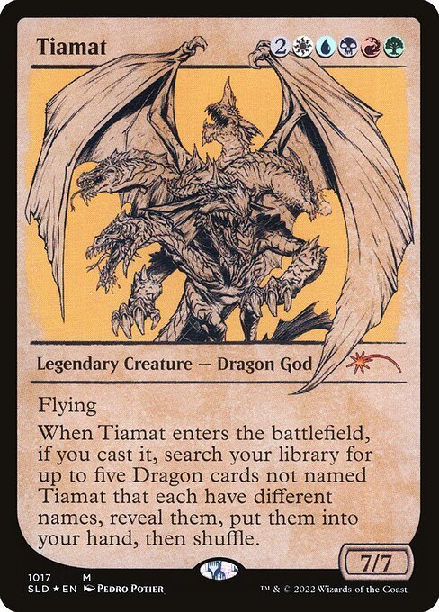 MTG □金/英語版□ 《ティアマト/Tiamat》 ☆FOIL☆ Secret Lair SLD