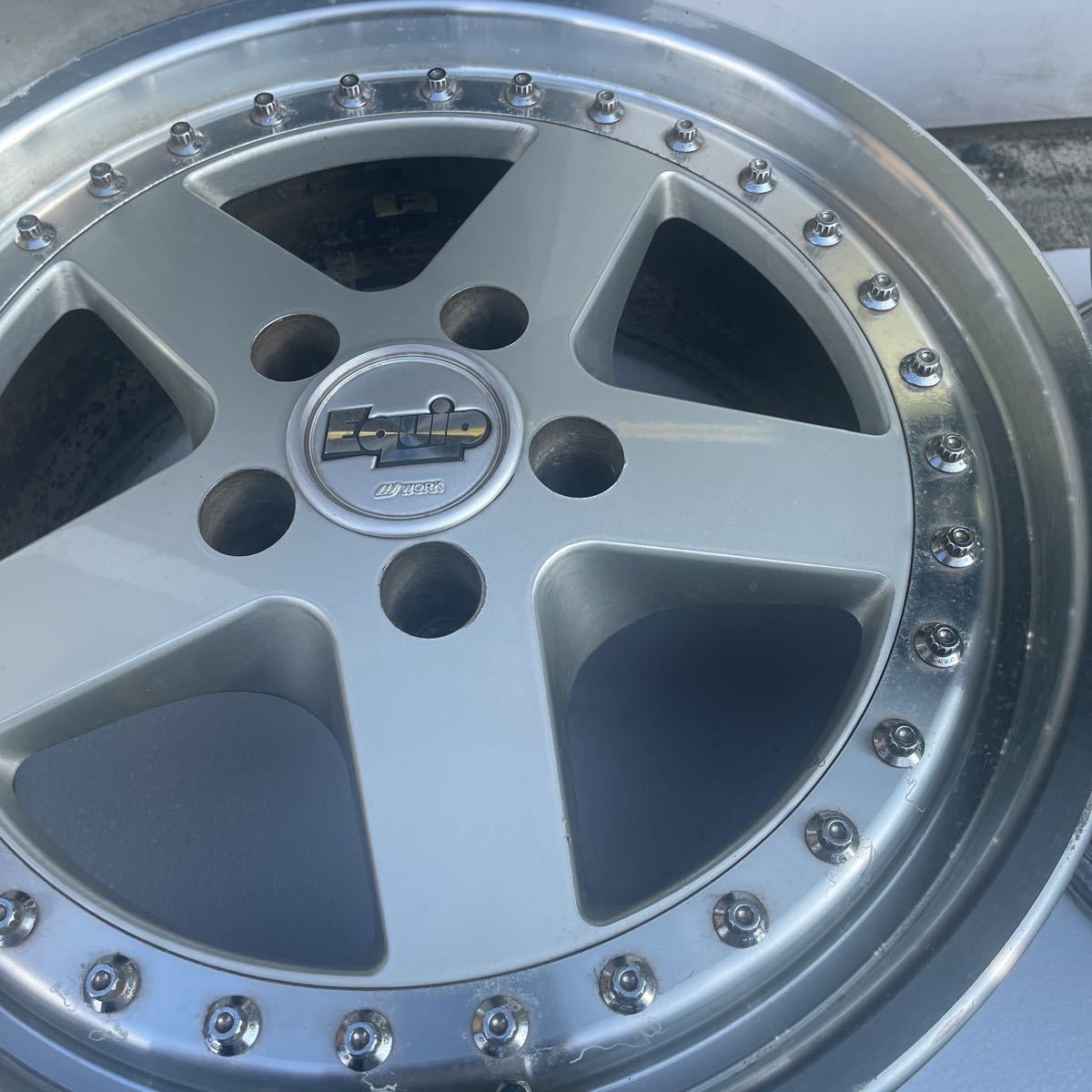 ☆WORK EQUIP ワークエクイップ 17インチ8J OF＋37 2本セット中古品 