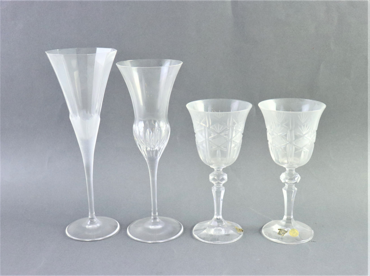 工芸ガラス まとめ 切子 色被せ切子 ワイン ロックグラス Czech Republic / Baccarat 等 西洋美術 硝子 glass ガラス 020FCFE36_5