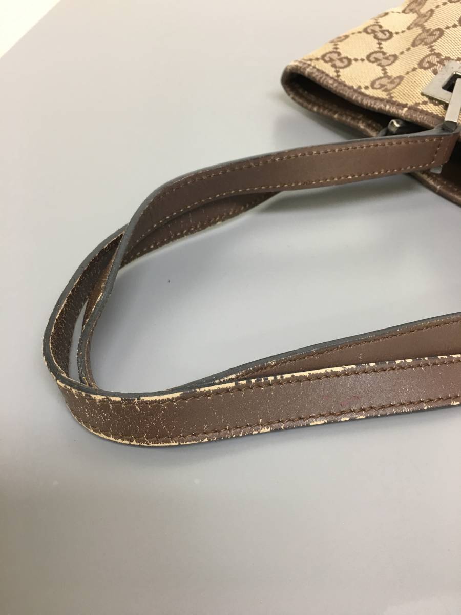 GUCCI グッチ GG柄 トートバッグ ブラウン GUCCI トートバッグ GG柄 ■美品■ GGキャンバス×レザー A4収納