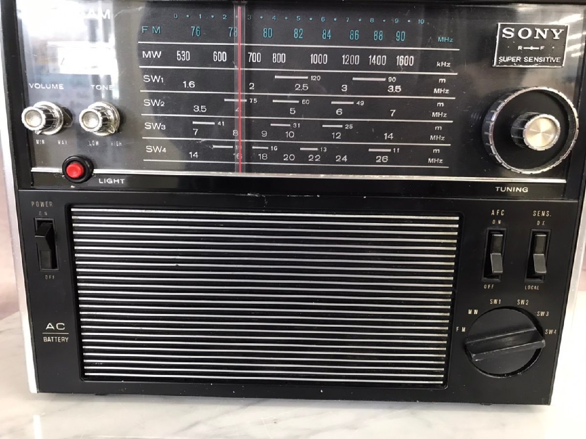 □t1060 現状品☆SONY ソニー TFM-2000F ラジオ 6バンド BCLラジオ