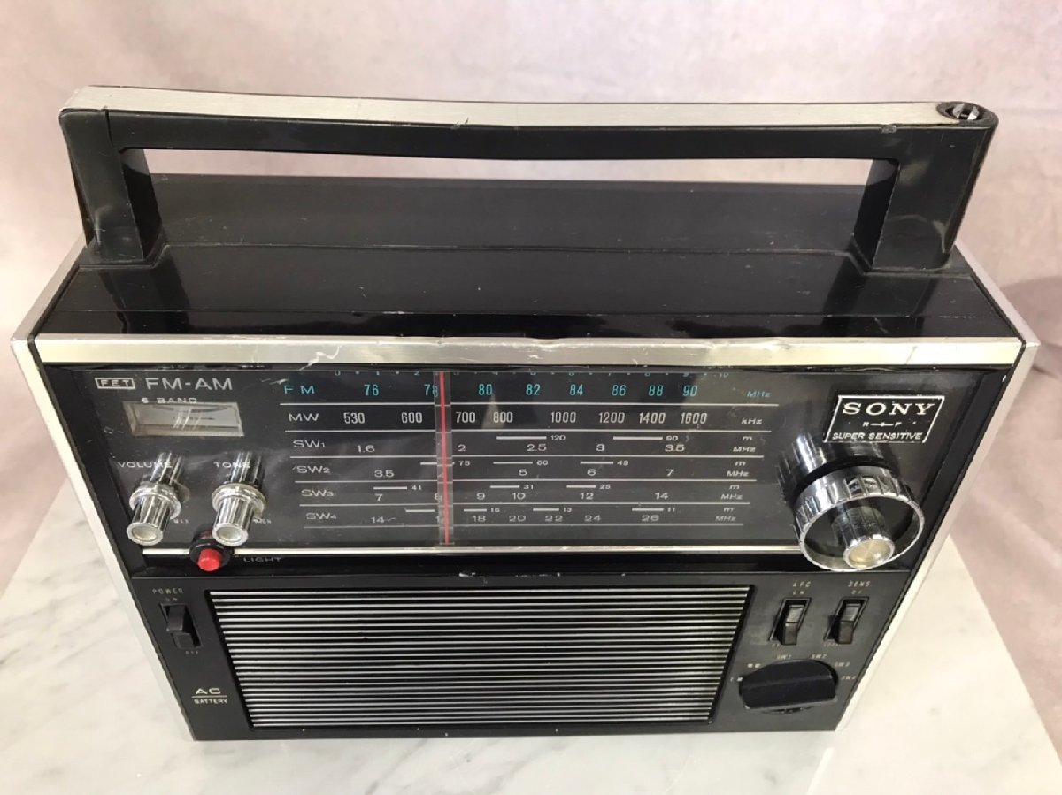 □t1060 現状品☆SONY ソニー TFM-2000F ラジオ 6バンド BCLラジオ